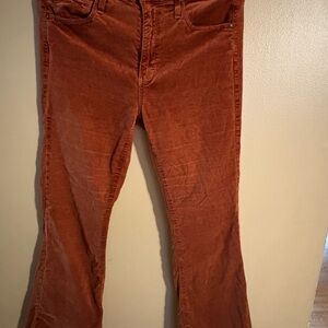 AG Farrah Boot High Rise Jeans 29x32 Rust Orange Bootcut Stretch
